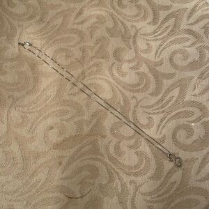 Jane Seymour Open Heart sterling silver necklace with diamonds.